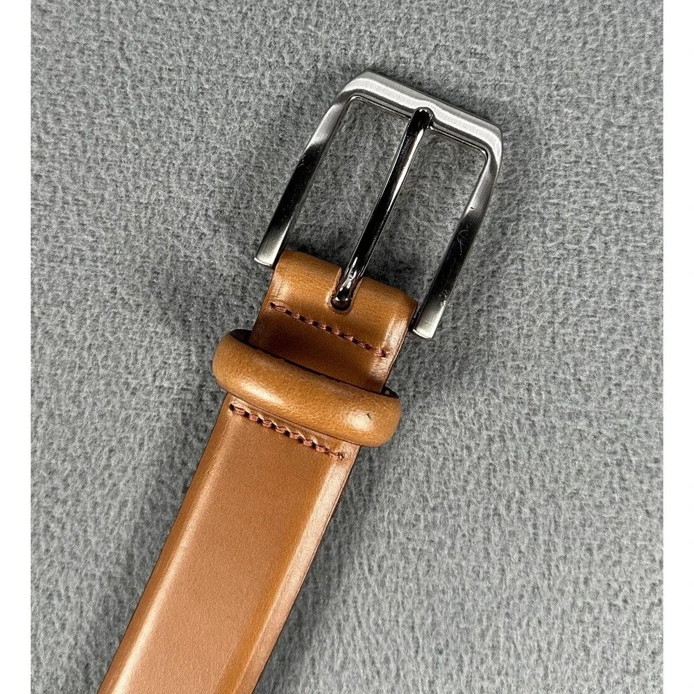 British Belt Company Belt Mens 40 Tan Brown Leather Hand Crafted England Luxury